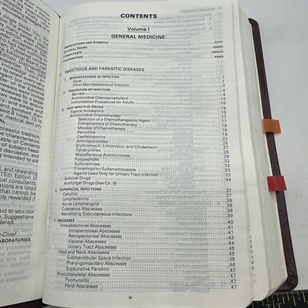 Merck Manual Vol 1‎ General Medicine 1987 15th Edition Leatherette